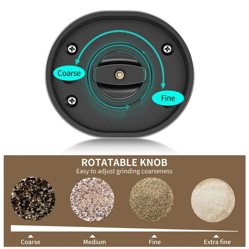 Electric Automatic Mill Pepper and Salt Grinder with LED Light Adjustable Coarseness Partner Manufacturers