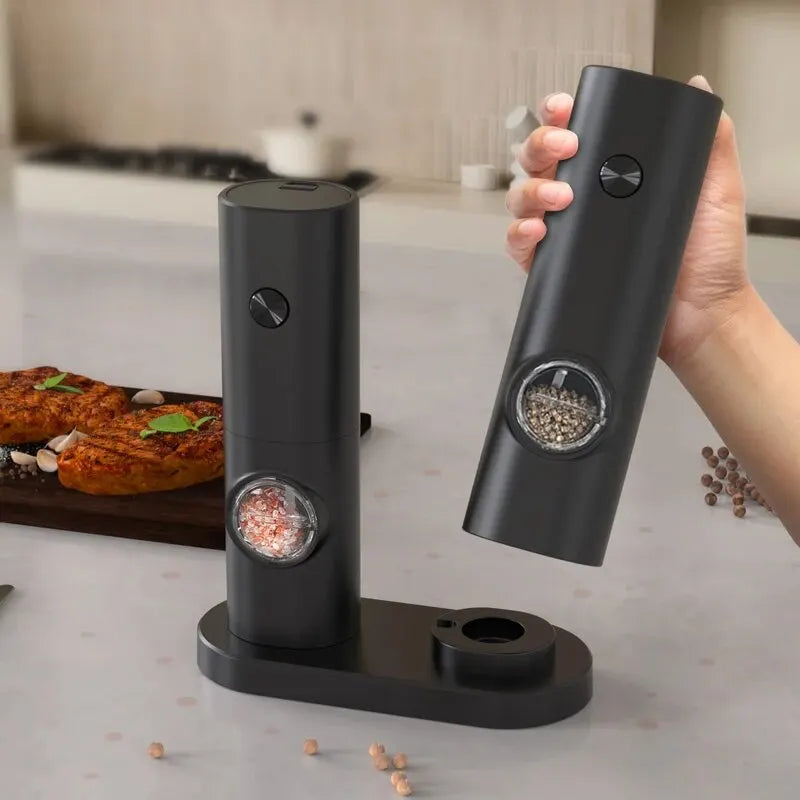 Electric Automatic Mill Pepper and Salt Grinder with LED Light Adjustable Coarseness Partner Manufacturers