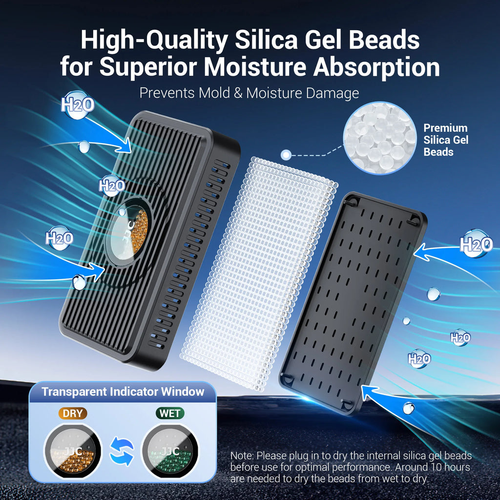 Reusable Dehumidifier Electronic Moisture Absorbing Card for DSLR Microscopes Moisture-Proof Case Camera Accessories