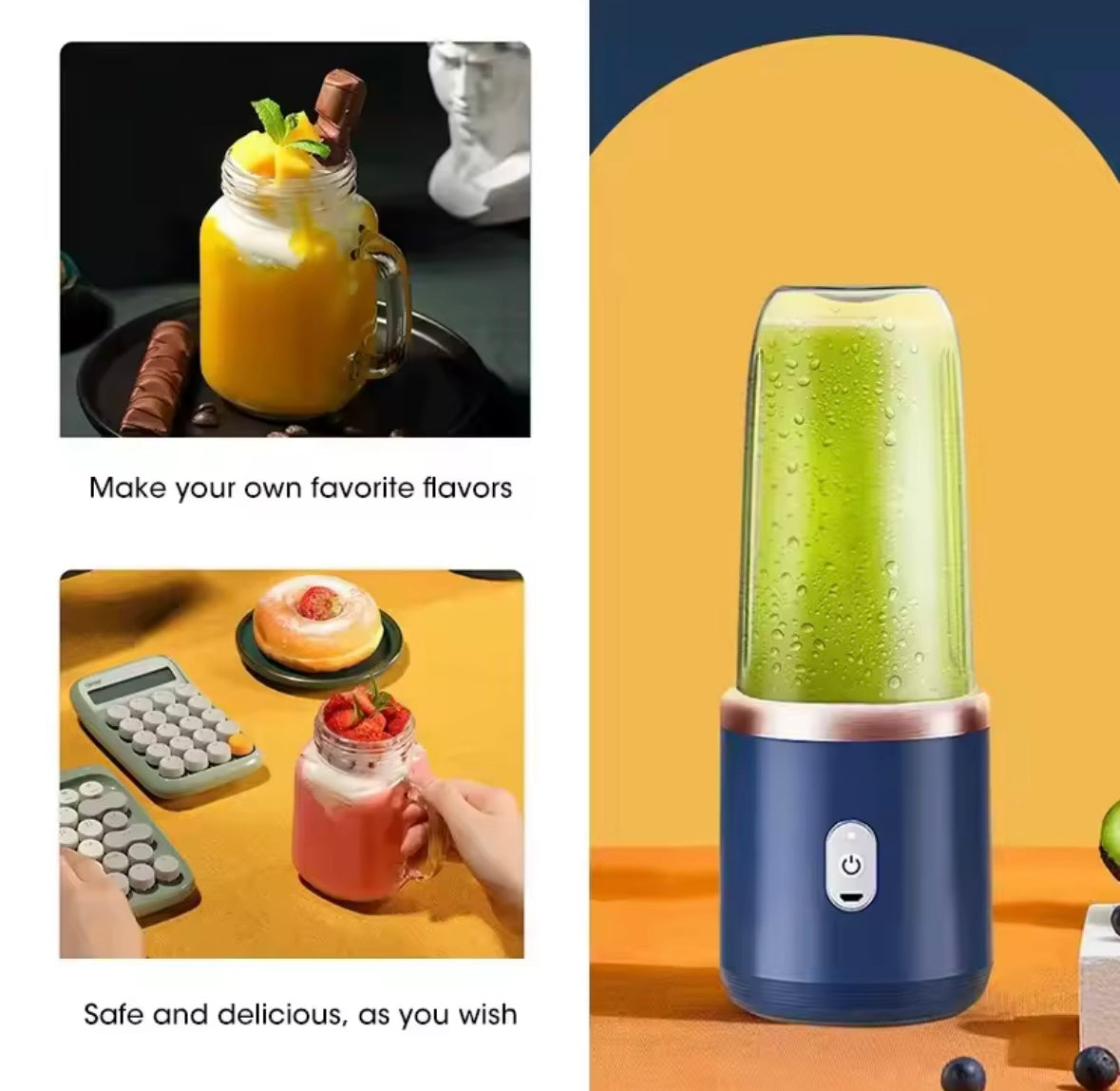 Portable Mini Blender™ | USB Rechargeable Smoothie Maker