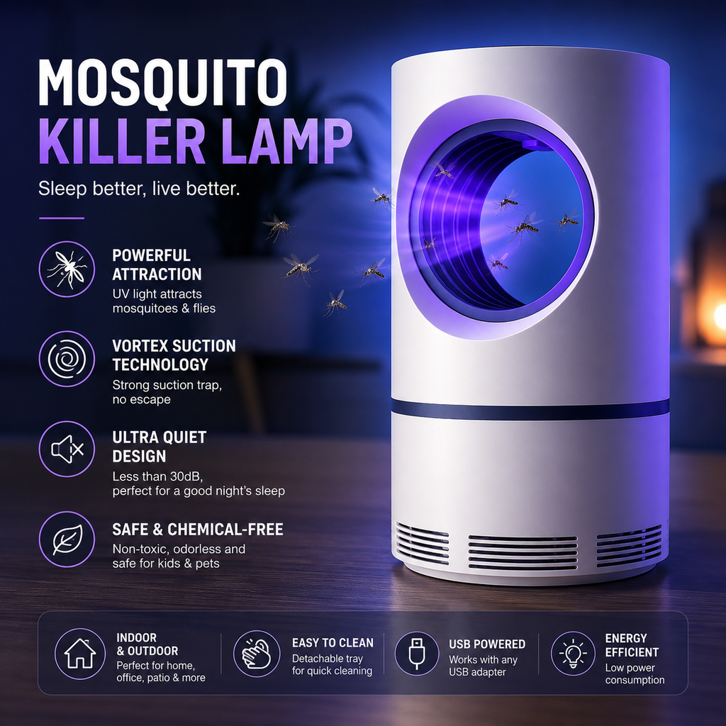 Mosquito Killer Lamp™ | Silent Mosquito Trap for Better Sleep