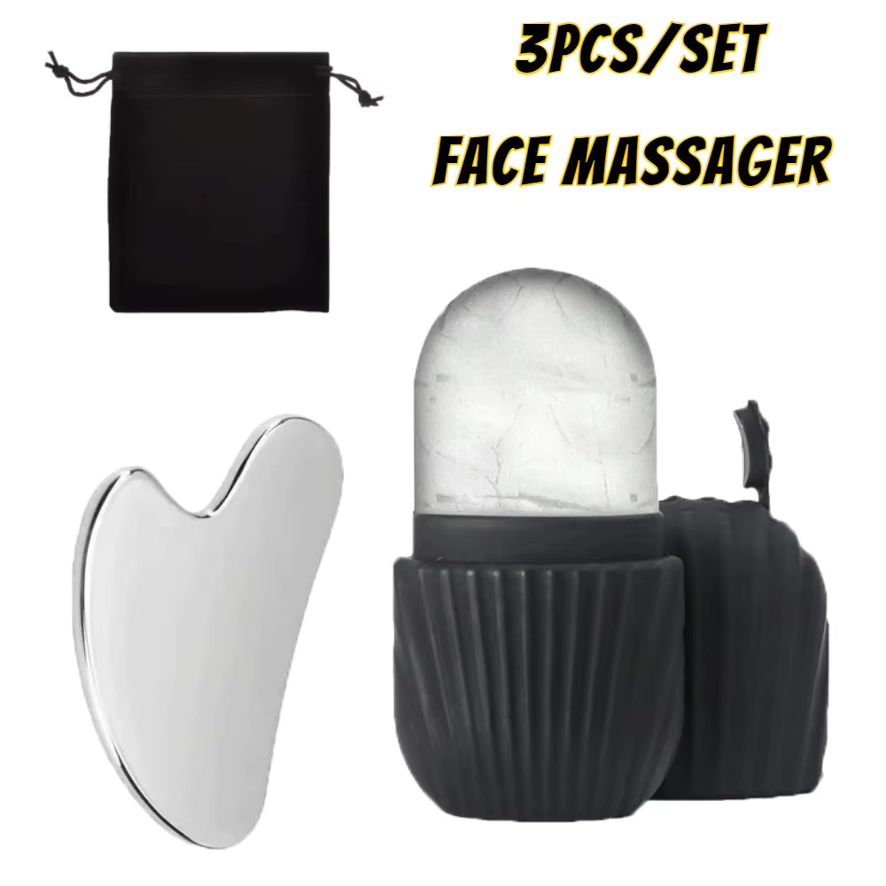 Ice Roller Facial™ | Depuff, Sculpt & Glow in 5 Minutes