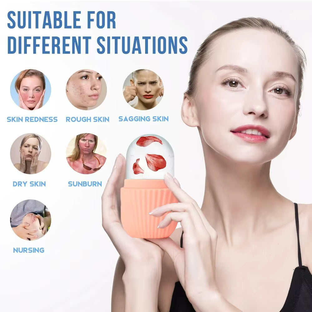 Ice Roller Facial™ | Depuff, Sculpt & Glow in 5 Minutes