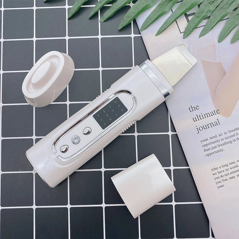 Ultrasonic Skin Scrubber Electric Facial Cleansing Pore Deep Cleanser Acne Blackhead Remover Peeling Shovel Device Beautymachine