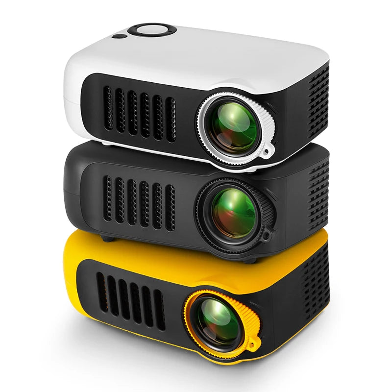 MINI Projector Portable 3D LED Video Projectors Home Cinema Theater Game Laser Beamer Smart TV BOX 1080P 4K via HD Port A2000