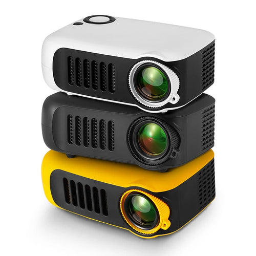 MINI Projector Portable 3D LED Video Projectors Home Cinema Theater Game Laser Beamer Smart TV BOX 1080P 4K via HD Port A2000