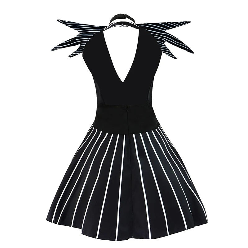 Black & White Striped Tailcoat Costume - Vexora Store