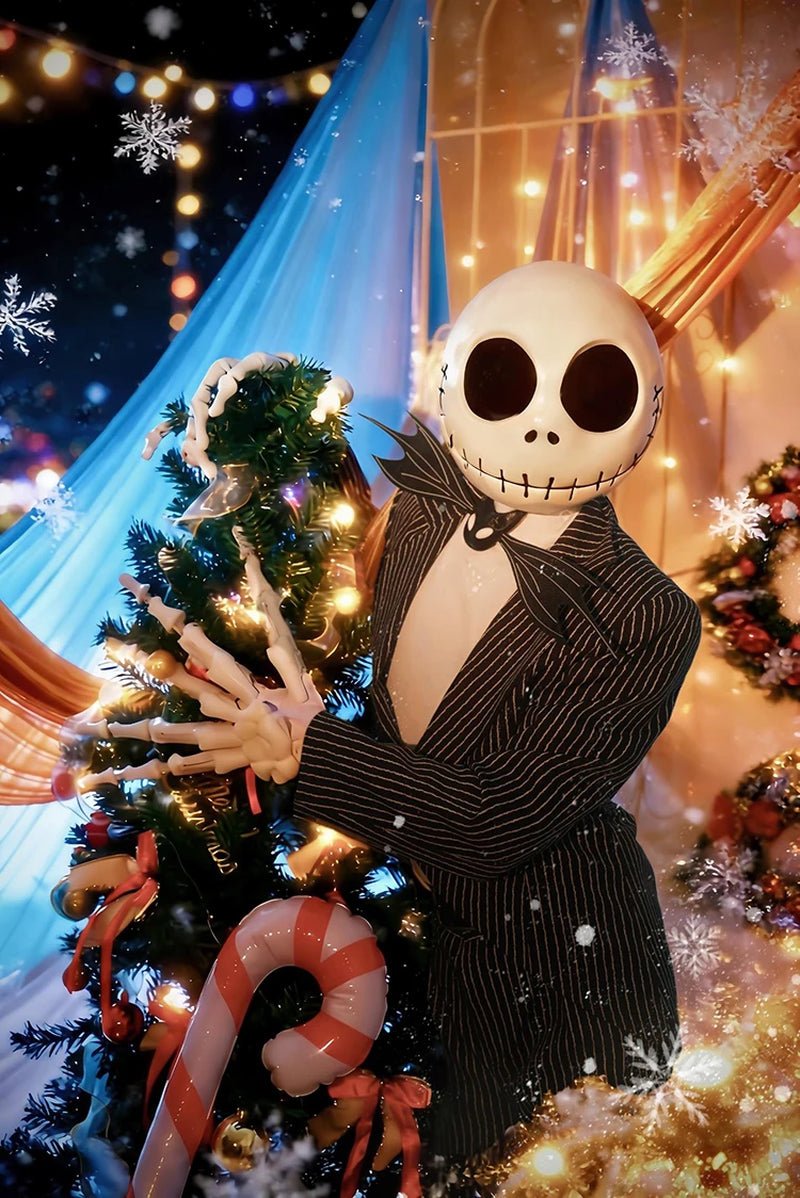 Black & White Striped Tailcoat Costume - Vexora Store