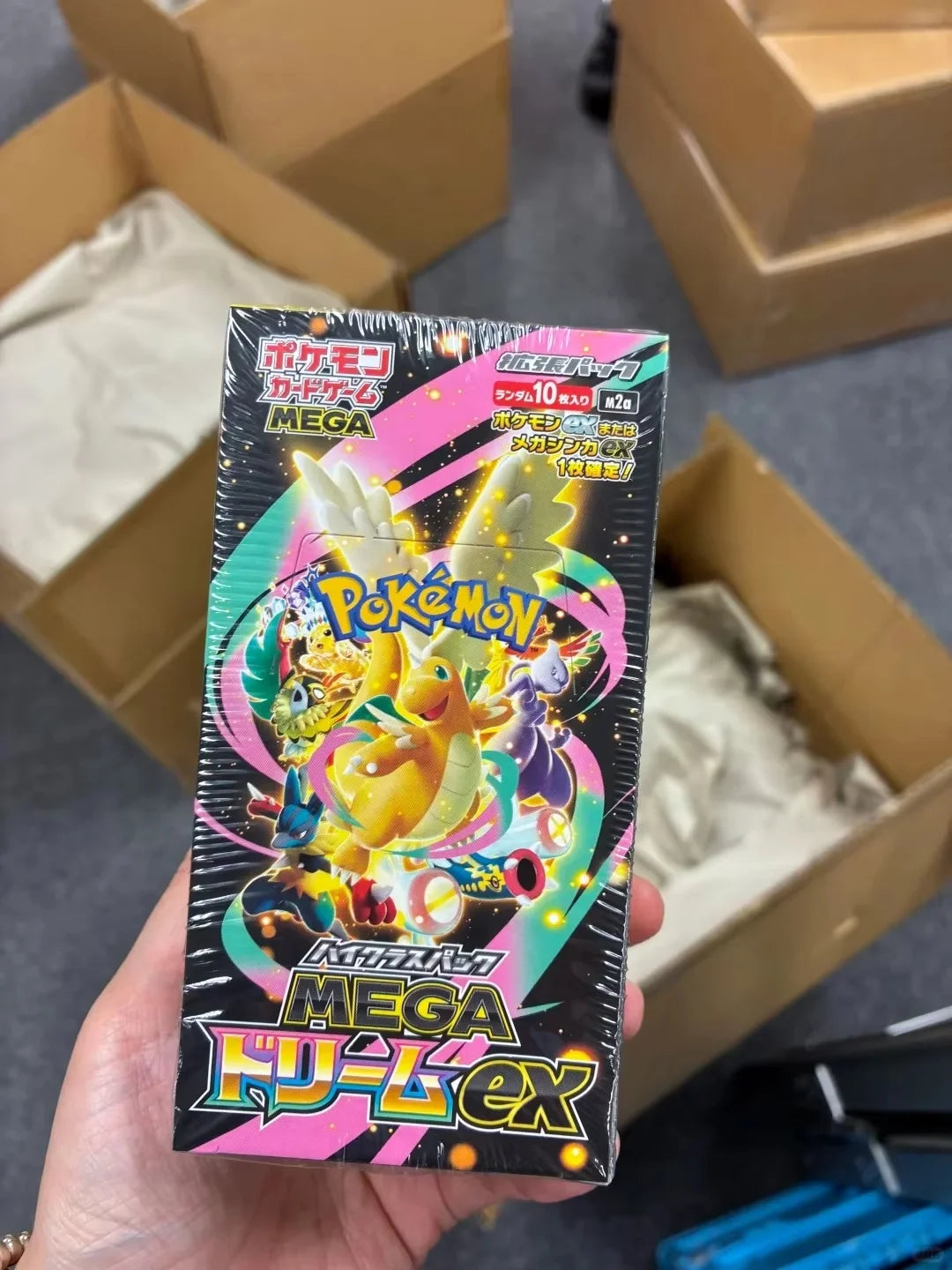 Genuine M2A Pokemon PTCG the Golden Ex Box Japanese Edition Cards Booster Pack M2A MEGA Japan Gold Box Trading Collectible