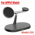 3 in 1 Magnetic Wireless Charger Stand for Magsafe Iphone 16 15 14 13 12 Apple Watch 8 7 Airpods Pro Fast Charging Station