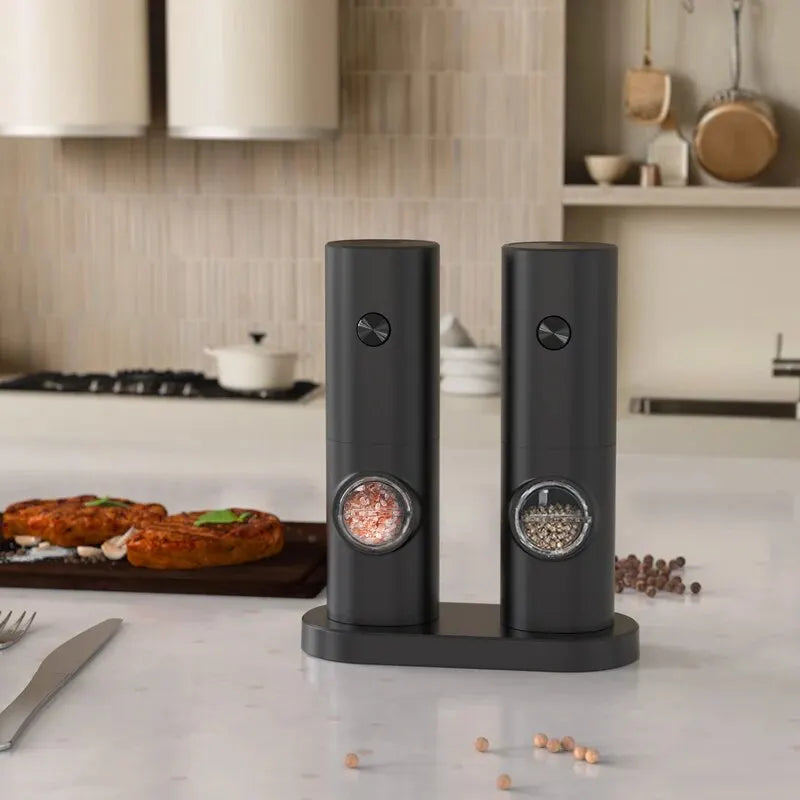 Electric Automatic Mill Pepper and Salt Grinder with LED Light Adjustable Coarseness Partner Manufacturers